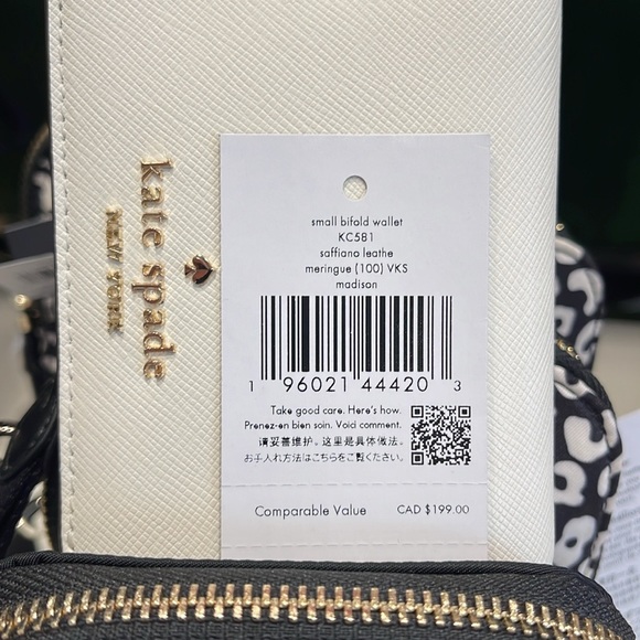 Kate Spade Madison Small Bifold Wallet
Meringue 
NWT - Picture 9 of 16